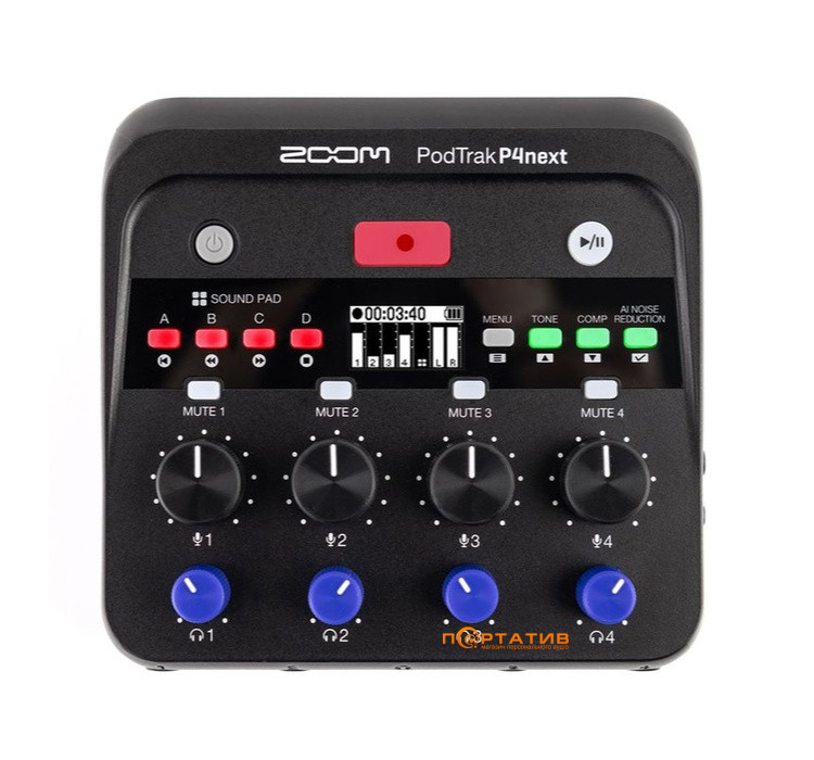 Цифровий диктофон Zoom PodTrak P4next