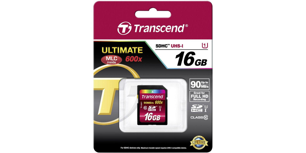 Transcend SDHC 16GB Class 10 UHS-1 (TS16GSDHC10U1)