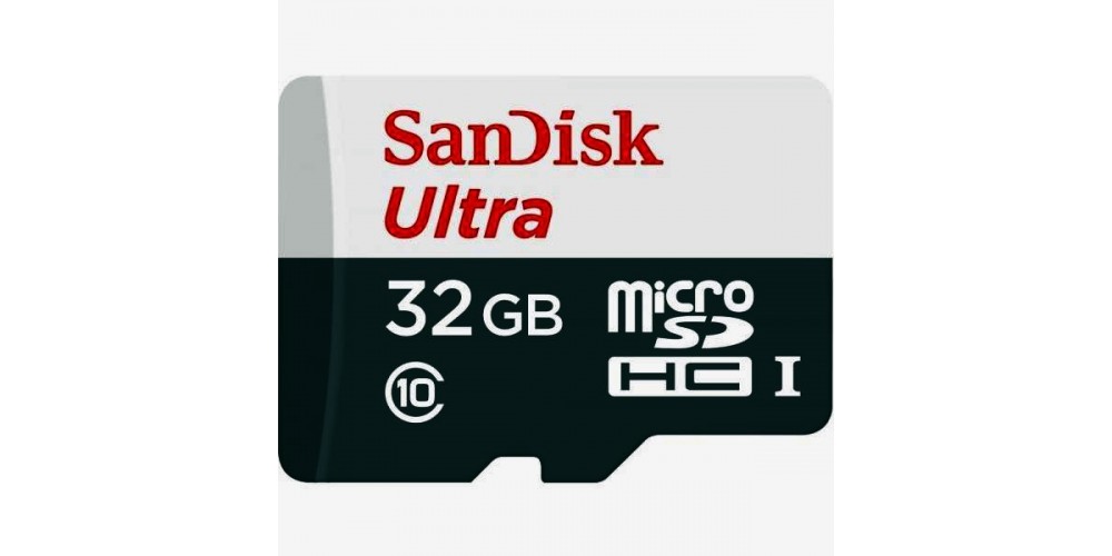 SanDisk microSDHC 32GB Ultra UHS-I + SD Adapter (SDSQUNS-032G-GN3MA)