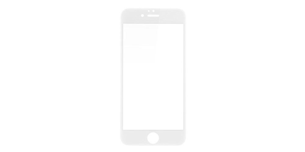 Baseus iPhone 6/6S/7/8 Silk-Screen Protection Tempered Glass Film 0.23mm (Narrow Side Type) White