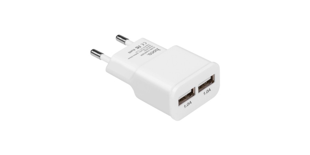 СЗУ Hoco 2USB UH202 Smart White (2.1A) White