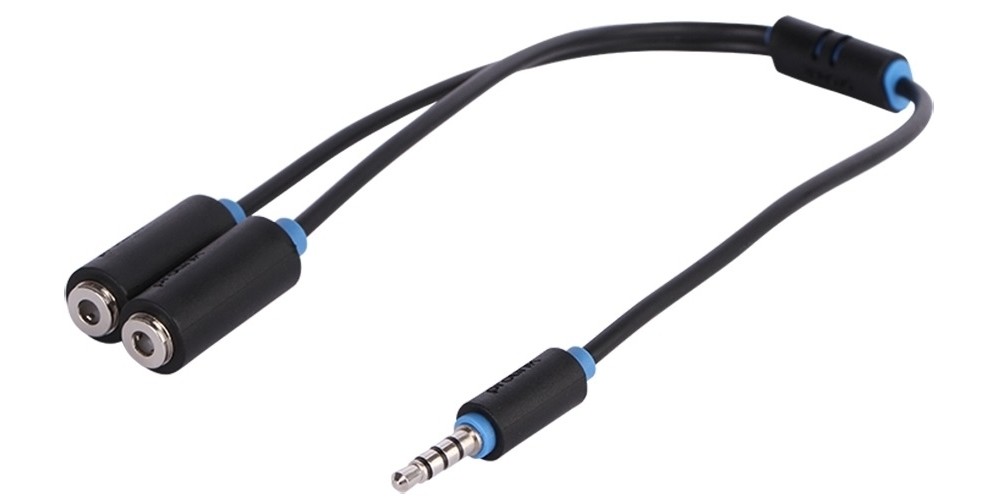 ProLink 3.5 mm Stereo Plug to 2 x 3.5 mm Stereo Sockets 0.3 м Cable (PB155-0030)