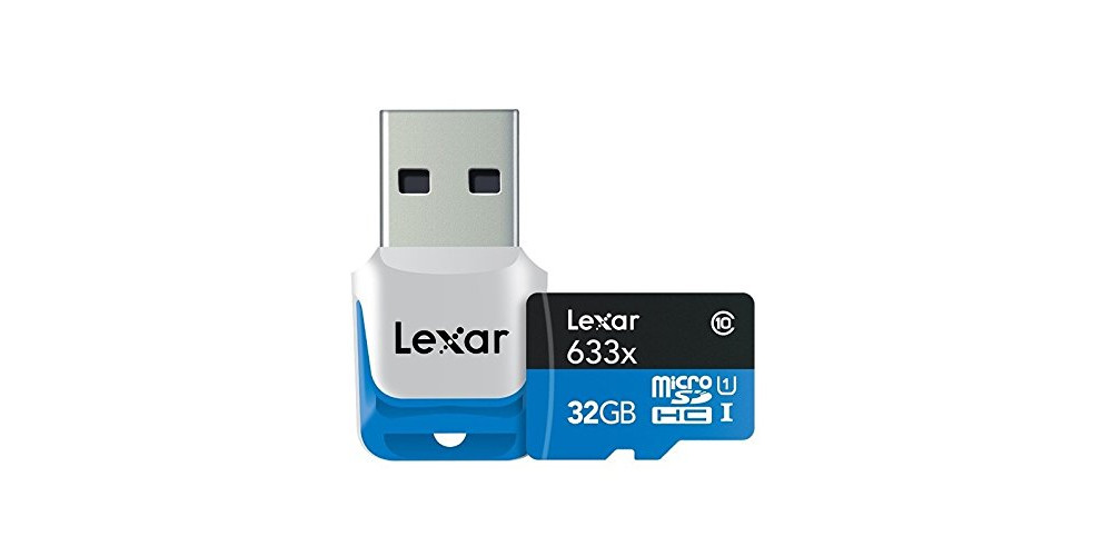 Lexar 32 GB Micro SDHC 633x UHS-I C10 High-Performance + USB адаптер (LSDMI32GBB1EU633R)
