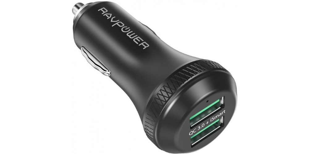 RavPower Qualcomm Quick Charge 3.0 36W Dual USB Car Charger (RP-VC007)