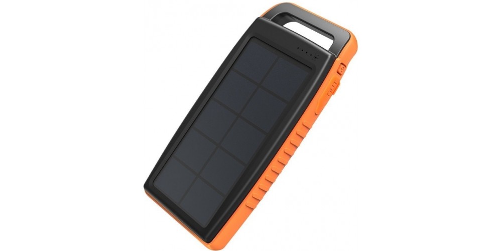 RavPower Outdoor Solar Charger 15000mAh IPX4 DC5V/2A Input Black/Orange (RP-PB003)