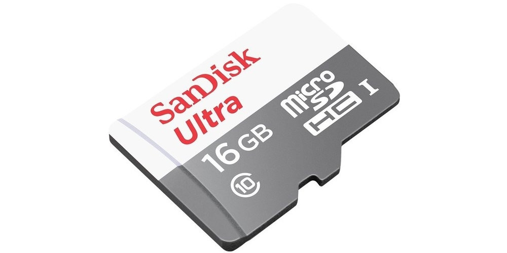 SanDisk microSDHC 16GB Ultra UHS-I + SD Adapter (SDSQUNB-016G-GN3MA)