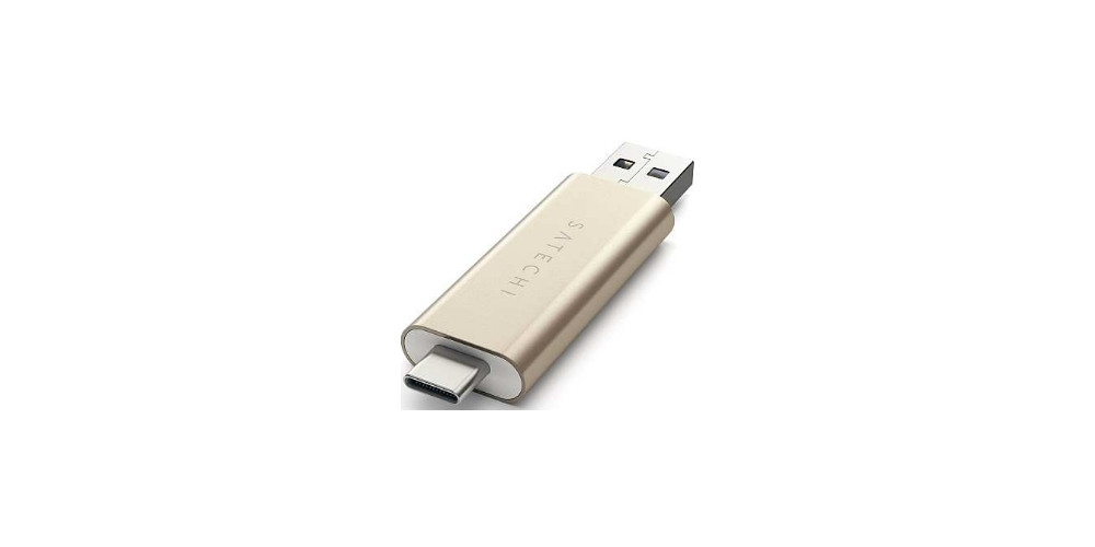Satechi Aluminum Type-C USB 3.0 and Micro/SD Card Reader Gold (ST-TCCRAG)