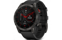 Смарт-часы Garmin Epix 2 Sapphire - Black/Carbon Gray DLC Titanium with silicone band (010-02582-11)