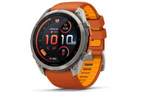  Garmin Fenix 9 Pro – inReach, 51mm, Titanium with Autumn Orange/Spark Orange Silicone (010-04337-01)