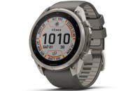 Смарт-годинники Garmin Fenix 9 Pro – inReach, Solar, 51mm, Titanium with Pebble Grey Silicone Band (010-04339-01)