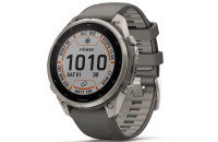 Смарт-годинники Garmin Fenix 9 Pro – inReach, Solar, 47mm, Titanium with Pebble Grey Silicone Band (010-04338-01)