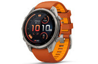  Garmin Fenix 9 Pro – inReach, 47mm, Titanium with Autumn Orange/Spark Orange Silicone (010-04336-01)