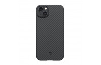 Чехлы и защитные стекла Pitaka MagEZ Case 3 Twill 1500D Black/Grey for iPhone 14 (KI1401)
