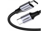 Кабели и переходники UGREEN US261 Type-C - Type-C 3A Cable 1 m Black