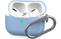 Аксесуари для навушників AHASTYLE Silicone Case with Carabiner for Apple AirPods Pro Sky Blue (AHA-0P100-SBL)