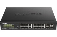 Мережеве обладнання D-Link DES-1018MPV2 16xFE PoE, 2xSFP/GE, 246W