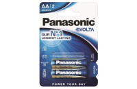 Элементы питания Батарейка Panasonic EVOLTA AA BLI 2 ALKALINE (LR6EGE/2BP)