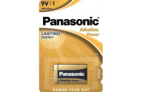 Элементы питания Батарейка Panasonic ALKALINE POWER KRONA 6LR61 BLI 1 (6LR61REB/1BP)