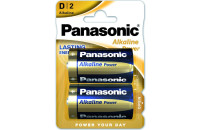 Элементы питания Батарейка Panasonic ALKALINE POWER D BLI 2 (LR20REB/2BP)
