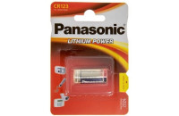 Элементы питания Батарейка Panasonic CR 123 BLI 1 LITHIUM (CR-123AL/1BP)