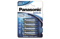 Элементы питания Батарейка Panasonic EVOLTA AA BLI 4 ALKALINE (LR6EGE/4BP)