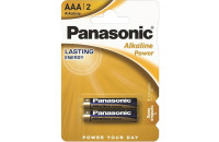 Элементы питания Батарейка Panasonic ALKALINE POWER AAA BLI 2 (LR03REB/2BP)