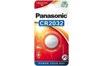 Элементы питания Батарейка Panasonic CR 2032 BLI 1 LITHIUM (CR-2032EL/1B)