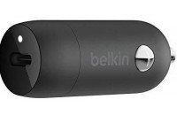 Зарядные устройства Belkin USB Car Charger 18W Power Delivery Port USB-C Black (F7U099BTBLK)