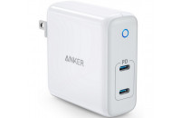 Зарядные устройства Anker Wall Charger PowerPort Atom PD 2 60W Ultra Compact White (A2029321)