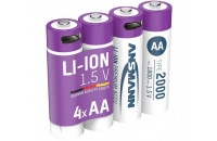 Элементы питания Ansmann AA 2000mAh Li-Ion 1,5V Type-C 4шт (1312-0036)