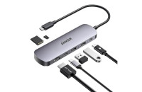Anker Nano USB-C Hub 7-in-1, PD in 100W, 4K HDMI, 2xUSB-A, USB-C, SD (A83D2HA1)