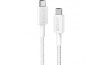  Anker 322 USB-C to USB-C - 0.9m Nylon White (A81F5H21/A81F5G21)