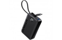 Портативні батареї (павербанки) Anker 335 20000 mAh 22.5W Built-In USB-C Cable PD Black (A1647G11)