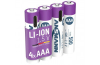 Элементы питания Ansmann AAA 500mAh Li-Ion 1,5V Type-C 4шт (1311-0028)