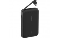 Портативні батареї (павербанки) Belkin Power Bank 10000 20W PD Integrated USB-C Black (BPB021HQBK)