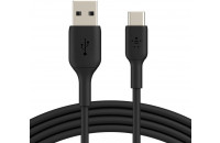 Кабелі та перехідники Belkin USB-A - USB-С PVC Cable 2 m Black (CAB001BT2MBK)