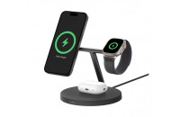 Зарядні пристрої Belkin BoostCharge Pro 3-in-1 Wireless Qi2 15W Black (WIZ032KQBK)