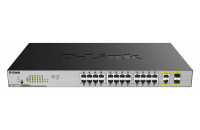 Сетевое оборудование D-Link DGS-1026MP 24x1GE c PoE, 2xSFP/GE, 370W