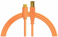 Кабели аудио-видео DJ Techtools Chroma Cables: USB-C Neon Orange (Type-C to USB-B)