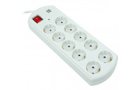Кабели и удлинители PowerPlant 5 м, 10 розеток, 10А, 2xUSB 2.1A (YS-N6065/5)