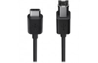 Кабели и удлинители Belkin USB 2.0 (CM/BM) 2м, Black (F2CU035bt06-BLK)