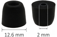 Аксесуари для навушників AV-audio Foam tips T100 (M) BK (1 пара)