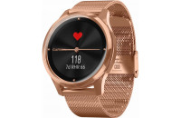  Garmin Vivomove Luxe 18K Rose Gold PVD Stainless Steel w. Rose Gold Milanese B. (010-02241-24)