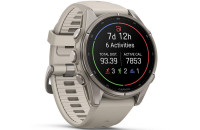  Garmin Fenix 9 – 43mm, Titanium with Fog Grey Silicone Band (010-04761-01)