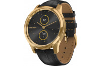 Смарт-часы Garmin Vivomove Luxe Pure Gold-Black Leather (010-02241-22)