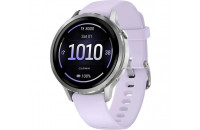  Garmin Venu 4 - 41 mm, Silver bezel with periwinkle silicone band (010-03013-01)