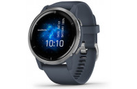 Смарт-часы Garmin Venu 2 Silver Bezel with Granite Blue Case and Silicone Band (010-02430-10)