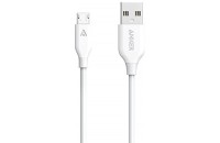  Anker Powerline Micro USB - 0.9 m V3 White (A8132H21)