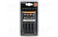 Зарядные устройства Panasonic Smart-Quick Charger+Eneloop Pro 4AA 2500 mAh NI-MH (K-KJ55HCD40E)