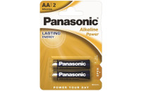 Элементы питания Батарейка Panasonic ALKALINE POWER AA BLI 2 (LR6REB/2BP)